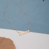 Personalized Stainless Steel Name Necklace, Custom Children Nameplate Necklace