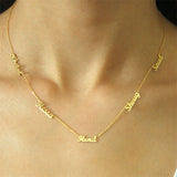 Personalized Stainless Steel Name Necklace - Multiple Names