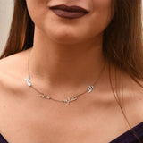 Name Necklace Stainless Steel Personalized Multiple Name Necklace