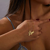 Custom Name Necklace, Valentines Gift, Personalized Nameplate Necklace