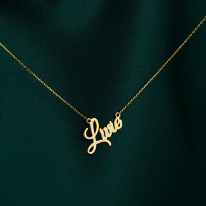 Custom Name Necklace, Valentines Gift, Personalized Nameplate Necklace