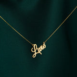 Custom Name Necklace, Valentines Gift, Personalized Nameplate Necklace