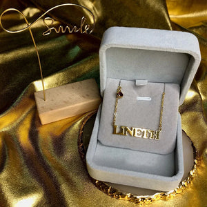 Personalized Birthstone Name Necklace for Women