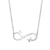 Butterfly Name Necklace: Personalized Stainless Steel Choker