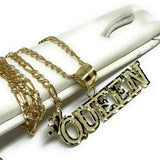 Crown Name Necklace 18K Chain Personalized Jewelry