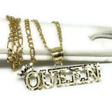 Crown Name Necklace 18K Chain Personalized Jewelry