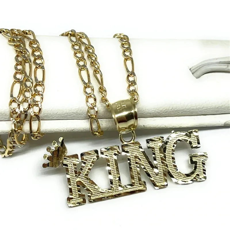 Crown Name Necklace 18K Chain Personalized Jewelry