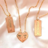 Name Necklace With Chain Pendant Stainless Steel Personalized Jewelry
