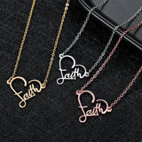 Name Necklace With Heart Pendant Stainless Steel for Women Birthday Gift
