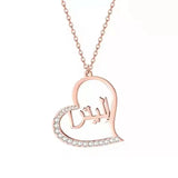 Personalized Name Necklace With Heart Stainless Steel Choker