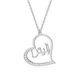 Personalized Name Necklace With Heart Stainless Steel Choker