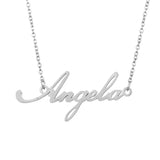 Name Necklace With O-Chain Personalized Stainless Steel for Women Girls