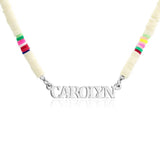 Bohemian Beach Colorful Clay Bead Necklace For Girls