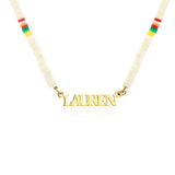 Bohemian Beach Colorful Clay Bead Necklace For Girls