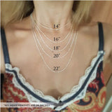 Personalized Name Necklace Stainless Steel Box Chain Letter Pendant