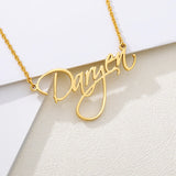 Name Necklace Women Personalized Names Collare Stainless Steel