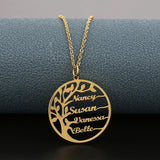 Tree of Life Name Necklace Personalized Family Jewelry