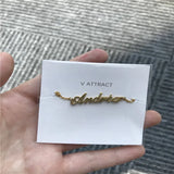 Personalized Name Love Necklace Stainless Steel for Women Men