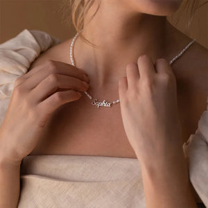 Custom Name Necklace Stainless Steel Chain Personalized Jewelry Gift