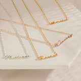 Wave Chain Necklace Stainless Steel Personalized Jewelry