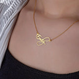 Personalized Name Necklace Choker Stainless Steel Valentines Gift