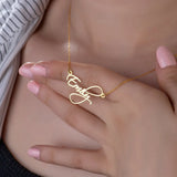 Personalized Name Necklace Choker Stainless Steel Valentines Gift