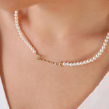 Women's Personalized Pearl Choker Necklace