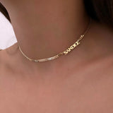 Personalized Name Necklace Stainless Steel Cuban Chain Choker