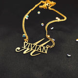 Custom Name Necklace for Women Unique Style Letter Pendant Choker