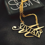 Custom Name Necklace for Women Unique Style Letter Pendant Choker