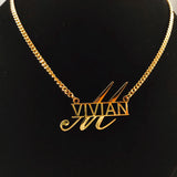 Custom Name Necklace for Women Unique Style Letter Pendant Choker