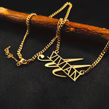 Custom Name Necklace for Women Unique Style Letter Pendant Choker