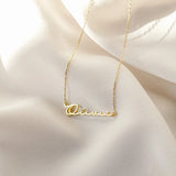 Personalized Handwritten Name Necklace Stainless Steel Choker