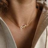 Personalized Handwritten Name Necklace Stainless Steel Choker