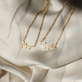 Personalized Name Necklace Stainless Steel Letter Pendant Chain Gift