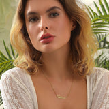 Personalized Stainless Steel Name Necklace Script Word Heartfelt Jewelry