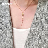 Personalized Birth Flower Name Necklace - Minimalist Jewelry