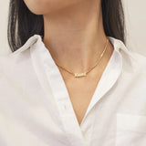 Personalized Name Necklace with Bold Cuban Chain