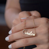 Personalized Diamond Pendant Name Necklace