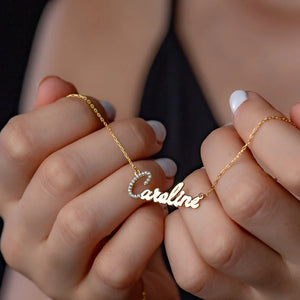 Personalized Diamond Pendant Name Necklace
