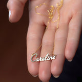 Personalized Diamond Pendant Name Necklace
