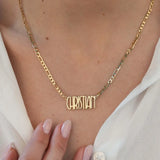 Personalized Name Necklace Stainless Steel Chain Women Gift