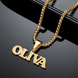 Personalized Name Necklace 18K Gold-Plated Stainless Steel