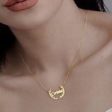 Custom Name Necklaces For Women Personalized Name Necklace With Leaf Choker