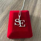 Personalised Men's Big Letter Couple Necklaces Pendant