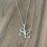 Personalised Men's Big Letter Couple Necklaces Pendant