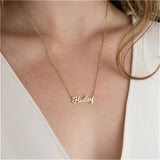 Custom Name Necklace for Women, Stainless Steel Personalized Jewelry