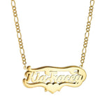 Stainless Personalized Name Necklace, Custom Engraved Pendant