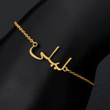 Name Pendant Anklet Stainless Steel Ankle Chain Charm Beach Jewelry