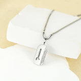 Personalized Mother's Name Necklace Stainless Steel 18K Plated Box Chain